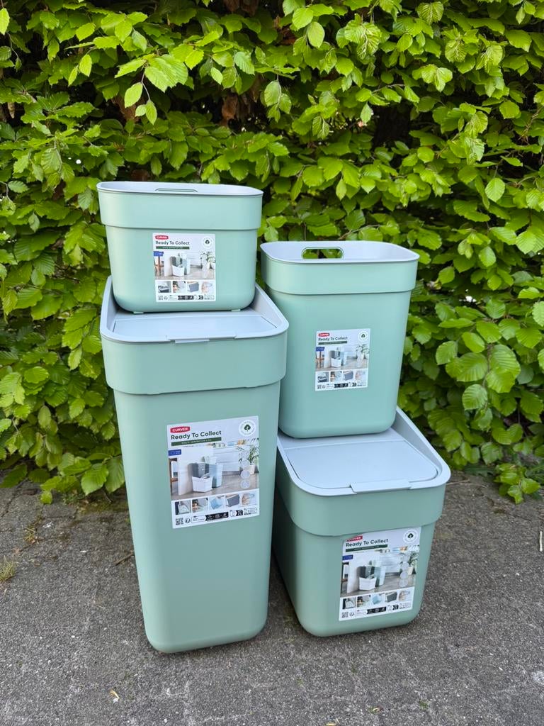 Curver Ready to collect SET prullenbakken 5/10/20/30 liter, Ophalen, Kunststof