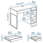 vend bureau ikea micke, Enlèvement, Utilisé, Bureau