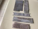 Lot van 5 oude drukplaten jaren 40-50, Ophalen of Verzenden