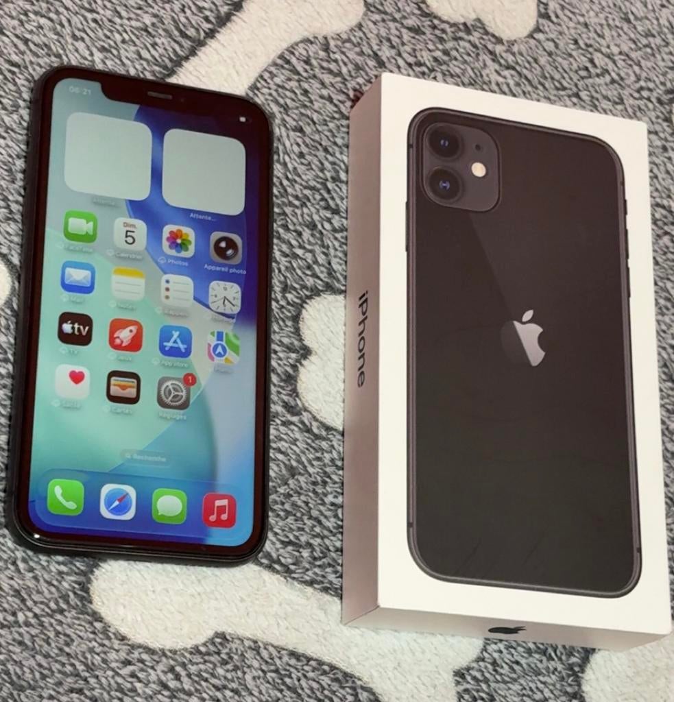 Iphone 11 noir, Enlèvement, Comme neuf, Noir, IPhone 11