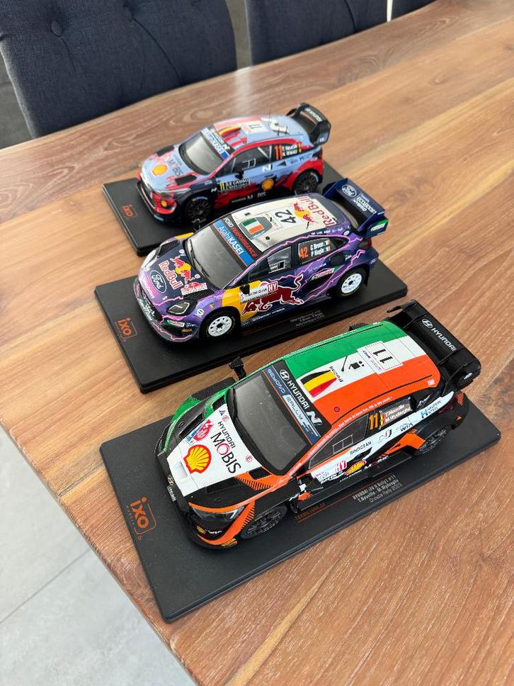 3 schaalmodellen Rally, Hobby en Vrije tijd, Modelauto's | 1:18, Zo goed als nieuw, Auto, Overige merken, Ophalen