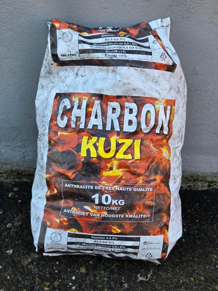 Charbon anthracite Ibbenbüren (Qualité Allemande) - 90kg, Doe-het-zelf en Bouw, Verwarming en Radiatoren, Zo goed als nieuw, Kachel