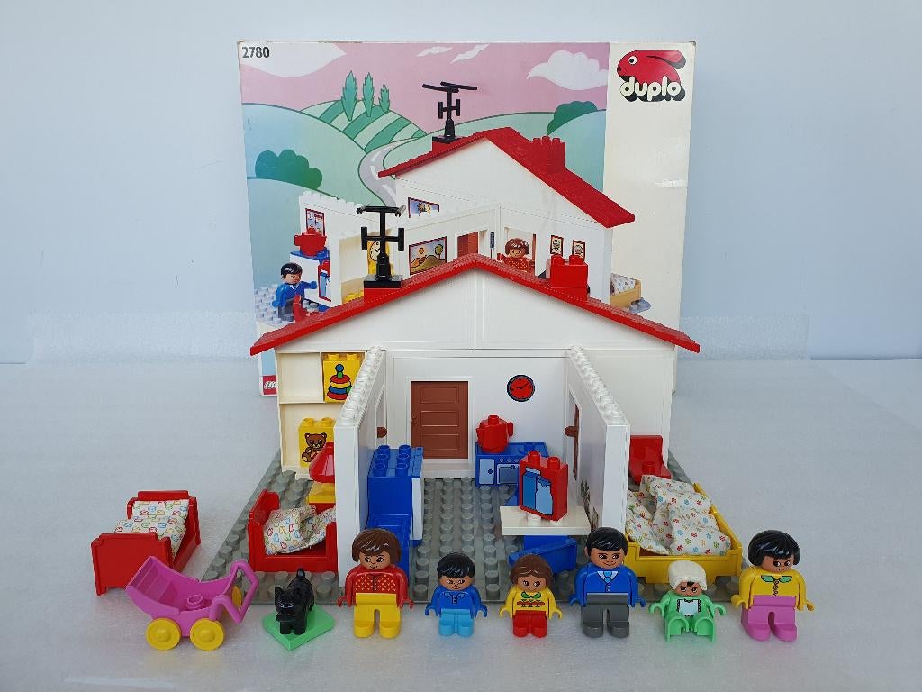 Lego Duplo 2780 + 2784: Playhouse + Mother and Baby, Compleet, Gebruikt, Ophalen of Verzenden, Duplo