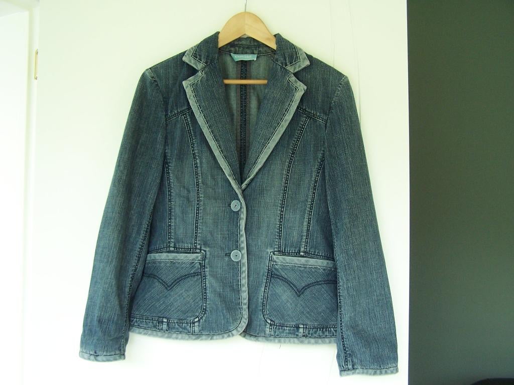 Gilet en jean, Taille 38/40 (M), Enlèvement ou Envoi, Porté, Bleu