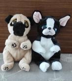 twee knuffels, Enfants & Bébés, Jouets | Peluches, Enlèvement ou Envoi, Comme neuf, Chien