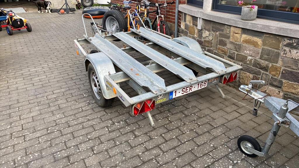 Moto aanhanger top staat, Enlèvement, Comme neuf