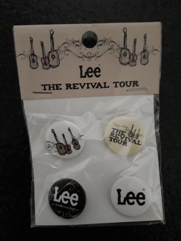 Pin badges - Lee - The Revival Tour (4 stuks) beschikbaar voor biedingen