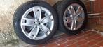 4 Dunlop Winterbanden + Alu Velgen Maat 205/50 R17, 205 mm, 17 inch, Banden en Velgen, Gebruikt