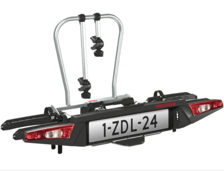 Yakima FoldClick 2 - Trekhaakdrager voor 2x E-Bike, Auto diversen, Fietsendragers, Nieuw, Trekhaakdrager, 2 fietsen, Brede banden