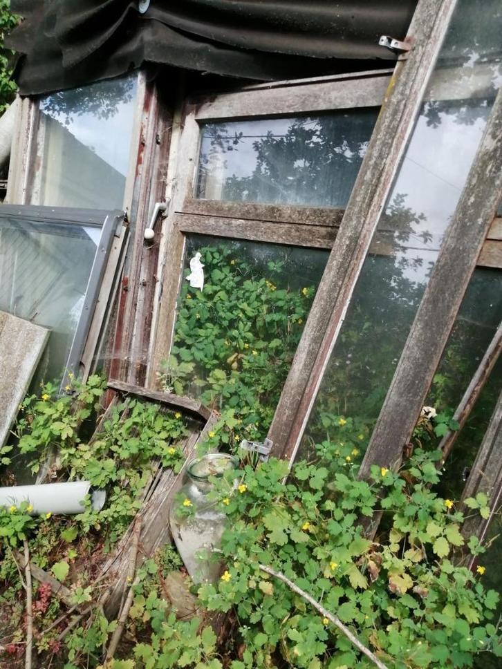 Om grote glazen kozijnen te geven, Doe-het-zelf en Bouw, Glas en Ramen, Gebruikt, Overige typen, Glas in lood, Ophalen