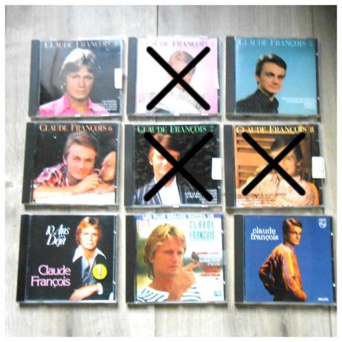 CD Claude François, €1,50 per stuk, 5 voor €5 suite 2, Cd's en Dvd's, Cd's | Franstalig, Gebruikt, Verzenden