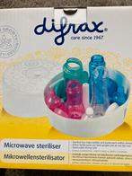 Difrax sterilisator microgolf + 2 flesjes difrax, Comme neuf, Stérilisateur, Enlèvement