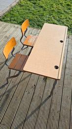 Old school Lessenaar, schoolbank, Ophalen