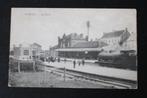Ninove - het station, Ophalen of Verzenden, Voor 1920, Gelopen, Oost-Vlaanderen