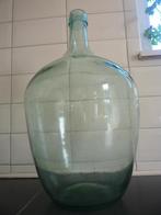 Vase dame-jeanne, Minder dan 50 cm, Groen, Glas, Gebruikt