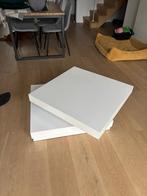 Salontafel Duomo hoogglans wit, Ophalen, Gebruikt, 50 tot 100 cm, Vierkant