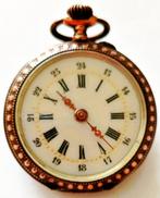 Montre de poche dame en argent 0800 galonné, Enlèvement ou Envoi, Utilisé