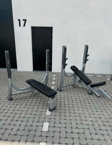 Life Fitness platte/incline benches banken benchpress