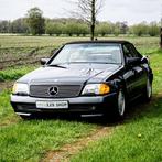 Mercedes 500SL autom. airco 74 dkm eerste lak OLDTIMER, Autos, Oldtimers & Ancêtres, Toit ouvrant, Noir, Automatique, Carnet d'entretien