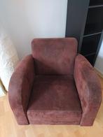 Fauteuil en velours marron, Maison & Meubles, Fauteuils, Enlèvement, 50 à 75 cm, Tissus, Neuf