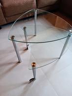 Glazen salontafel, Huis en Inrichting, Ophalen of Verzenden, Zo goed als nieuw, Glas