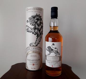 Whisky Lagavulin 9 years House Lannister 70cl disponible aux enchères