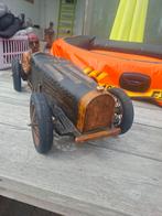 Vintage antieke raceauto in metaal in hoekstijl, Antiek en Kunst, Ophalen