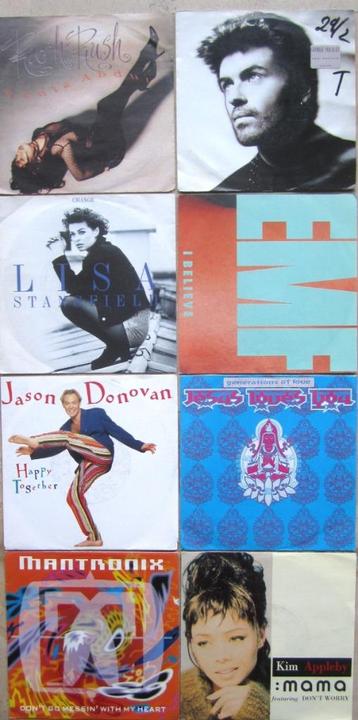 Lot van 8  SYNTH POP  vinyl singles uit 1991