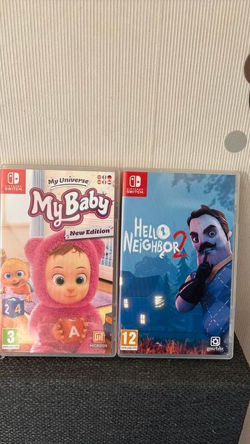 2 jeux Nintendo switch  beschikbaar voor biedingen