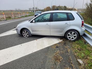 Auto accident Volkswagen Polo United silver