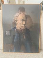 Pentekening uit 1880 antieke portret van een man,., Antiek en Kunst, Kunst | Etsen en Gravures, Ophalen