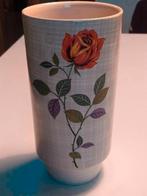 Retro grijs witte vaas, Huis en Inrichting, Woonaccessoires | Vazen, Ophalen of Verzenden, Wit