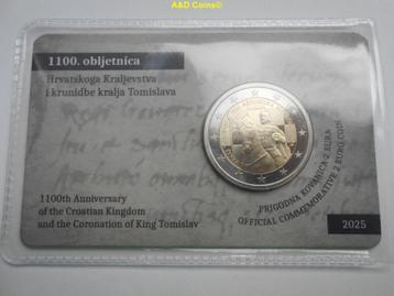 Kroatie 2 Euro coincard 2025 beschikbaar voor biedingen