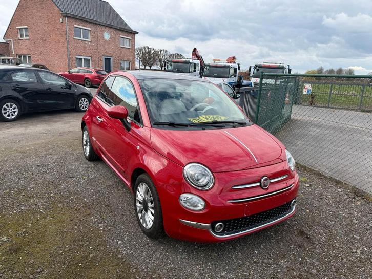 Fiat 500, Auto's, Fiat, Bedrijf, Cruise Control, Benzine, Euro 6, Stadsauto, 3 deurs, Handgeschakeld, Rood, Overige kleuren, Overige bekleding