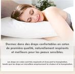 XL hoeslaken van katoen | 40 cm diep | GRATIS LEVERING, Neuf, Drap-housse ou Taie d'oreiller, -, PIZUNA