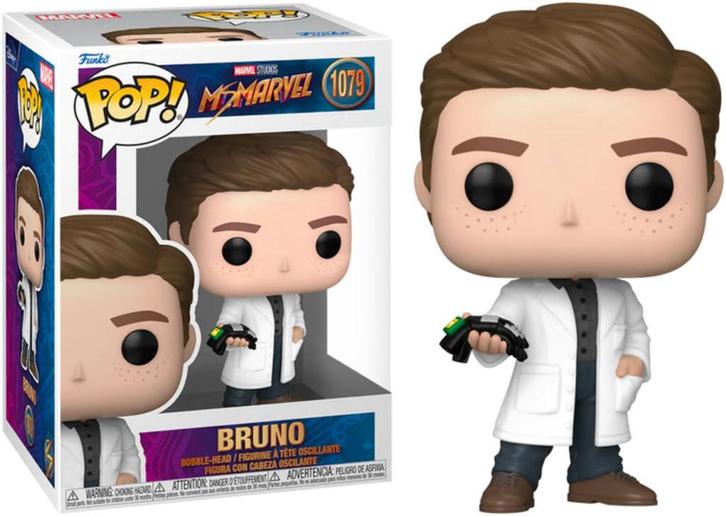 Mevrouw Marvel 1079 Bruno POP! Marvel Funko, Verzamelen, Poppetjes en Figuurtjes, Nieuw, Verzenden