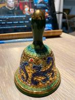 Vintage keramische bel, Deruta, in Byzantijnse stijl, groen., Antiek en Kunst, Ophalen of Verzenden