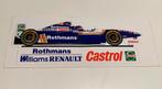 Sticker 1997 Williams Renault J-Villeneuve F1 Champion, Comme neuf, Enlèvement ou Envoi