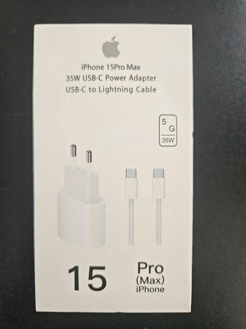 iPhone 15-oplader, Telecommunicatie, Mobiele telefoons | Telefoon-opladers, Nieuw, Apple iPhone, Ophalen of Verzenden