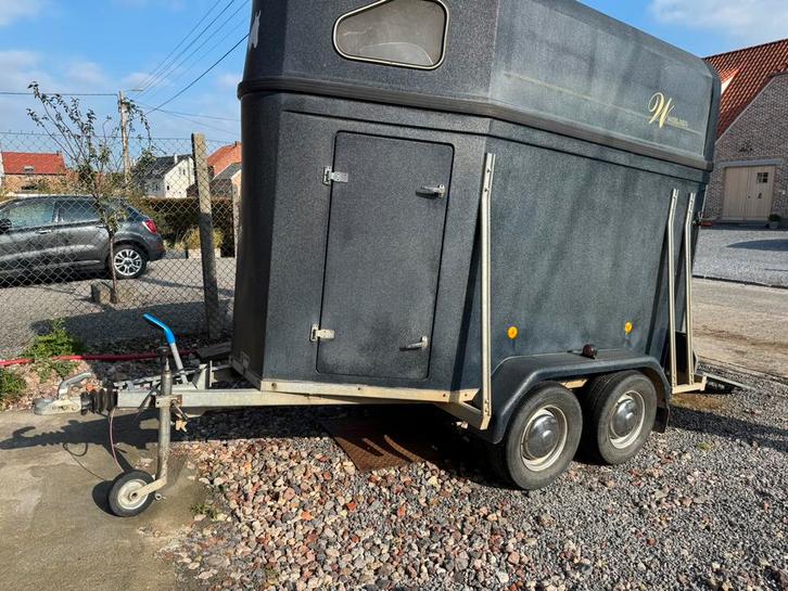 1,5 paardentrailer, Dieren en Toebehoren, Paarden en Pony's | Trailers en Aanhangwagens, Ophalen