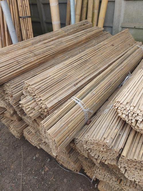 Gespleten Bamboe op rol - 2de keuze - verschillende maten, Tuin en Terras, Tuinschermen, Gebruikt, Overige materialen, Ophalen
