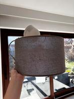Metaalgrijze lamp/lampenkap, Ophalen, Zo goed als nieuw, Grijs