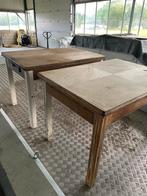 2 boeren tafels te koop, Ophalen, Gebruikt, Rechthoekig, Hout
