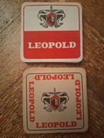 2x 7 bierviltjes Leopold bier Brussel, Verzamelen, Ophalen of Verzenden