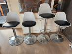 4 barstoelen in hoogte verstelbaar, Huis en Inrichting, Ophalen, Gebruikt, In hoogte verstelbaar, 4 krukken