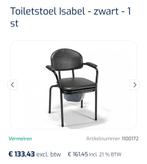 Toiletstoel Vermeiren ( als nieuw 2 weken gebruikt), Ophalen, Zo goed als nieuw