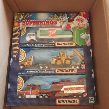 MATCHBOX SUPERKINGS CHRISTMAS GIFT PACK 3 TRUCKS*NEW* beschikbaar voor biedingen
