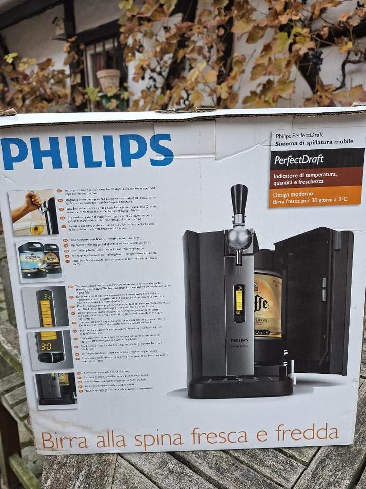 biertap mobiel draft systeem, nieuwstaat, Elektronische apparatuur, Thuistapinstallaties, Zo goed als nieuw, Philips, Ophalen of Verzenden