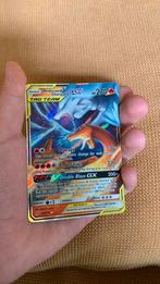 Pokémon kaart Tag Team Reshiram en Charizard met hoesje, Zo goed als nieuw, Ophalen