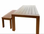 Tuintafel in afrormosia, Ophalen, Nieuw, Rechthoekig, Hout